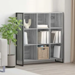 Étagères-vidaXL Bibliothèque Gris Sonoma 99,5 x 30 x 108,5 cm Bois d'ingénierie Sonoma gris