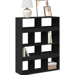 Étagères-vidaXL Bibliothèque 100x33x125,5 cm bois d'ingénierie Noir