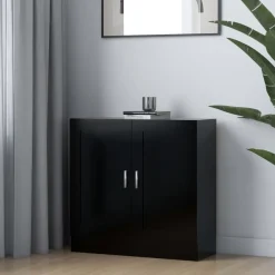 Étagères-vidaXL Bibliothèque 82,5x30,5x80 cm Bois d'ingénierie Noir