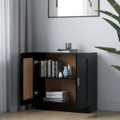 Étagères-vidaXL Bibliothèque 82,5x30,5x80 cm Bois d'ingénierie Noir