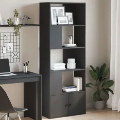 Étagères-vidaXL Bibliothèque 70x36x189 cm bois d'ingénierie Noir