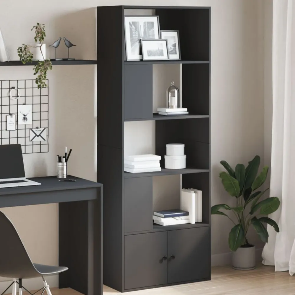 Étagères-vidaXL Bibliothèque 70x36x189 cm bois d'ingénierie Noir