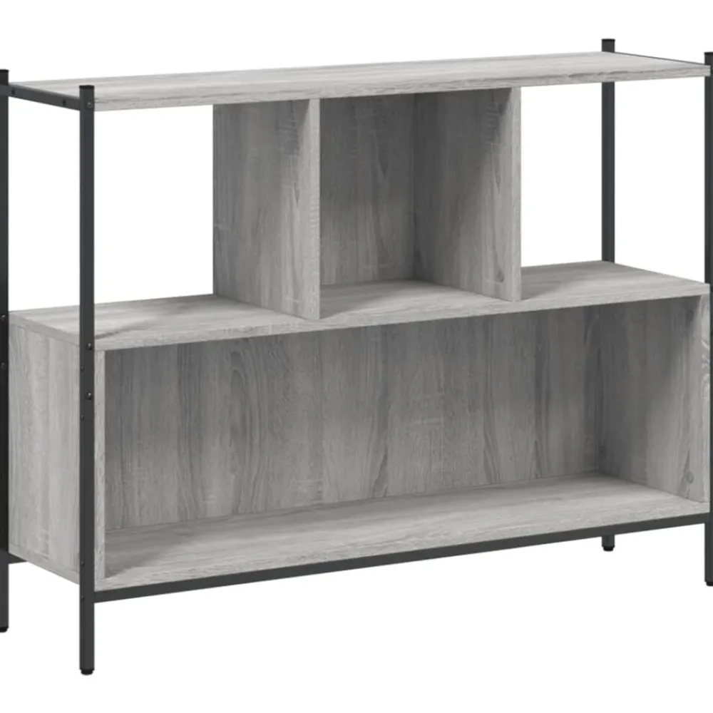 Étagères-vidaXL Bibliothèque 102x28x77,5 cm bois d'ingénierie Sonoma gris
