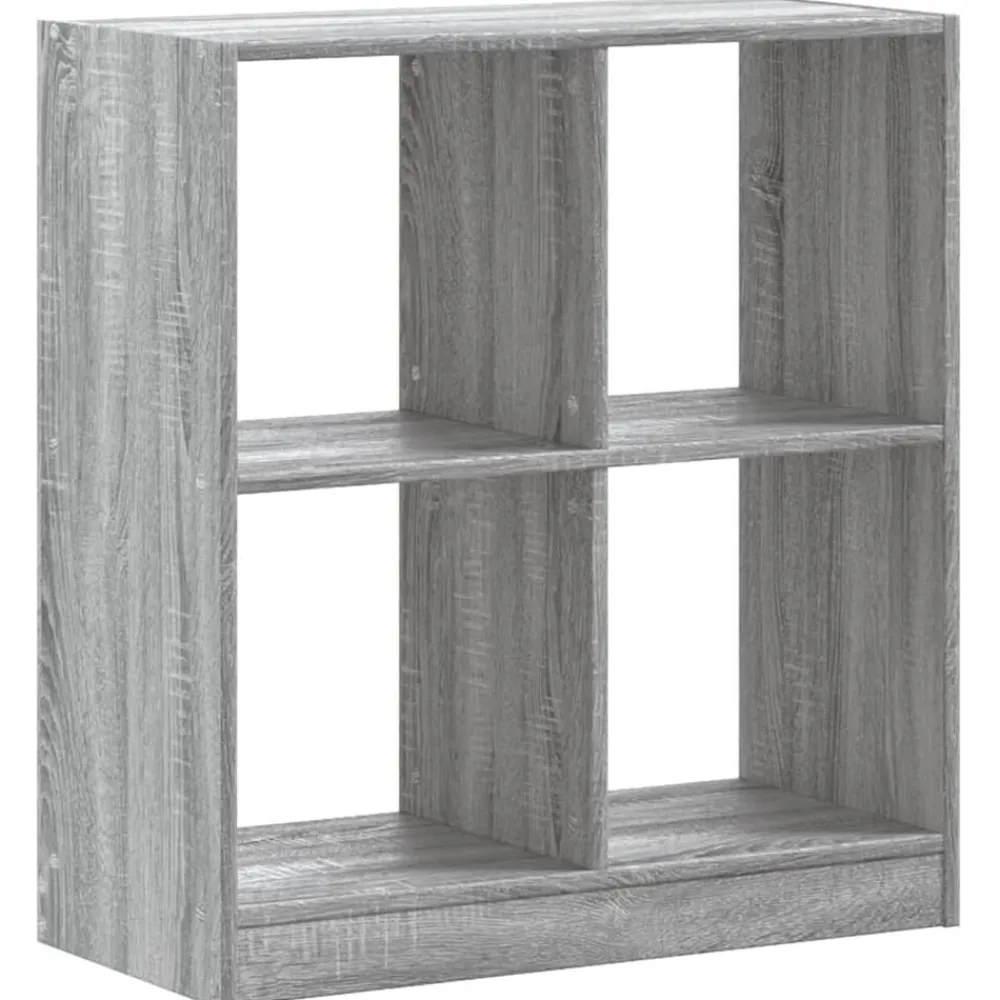 Étagères-vidaXL Bibliothèque 68,5x32x75 cm bois d'ingénierie Sonoma gris