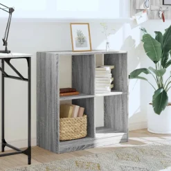 Étagères-vidaXL Bibliothèque 68,5x32x75 cm bois d'ingénierie Sonoma gris