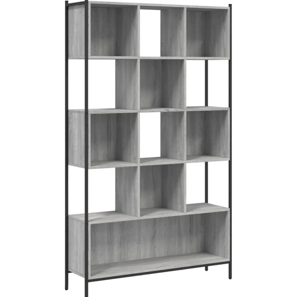 Étagères-vidaXL Bibliothèque 102x28x172 cm bois d'ingénierie Sonoma gris