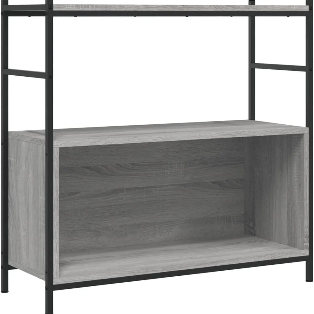 vidaXL Bibliothèque 80x30x78,5 cm bois d'ingénierie et fer