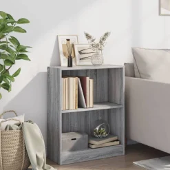 Étagères-vidaXL Bibliothèque 60x24x76 cm Bois d'ingénierie Sonoma gris