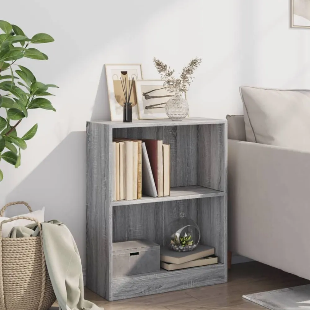 Étagères-vidaXL Bibliothèque 60x24x76 cm Bois d'ingénierie Sonoma gris