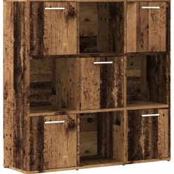 Étagères-vidaXL Bibliothèque 90x28x90 cm bois d'ingénierie Vieux bois