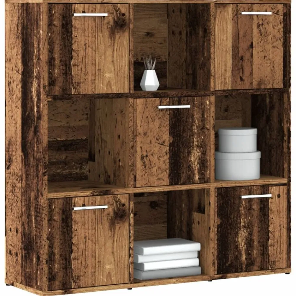 Étagères-vidaXL Bibliothèque 90x28x90 cm bois d'ingénierie Vieux bois