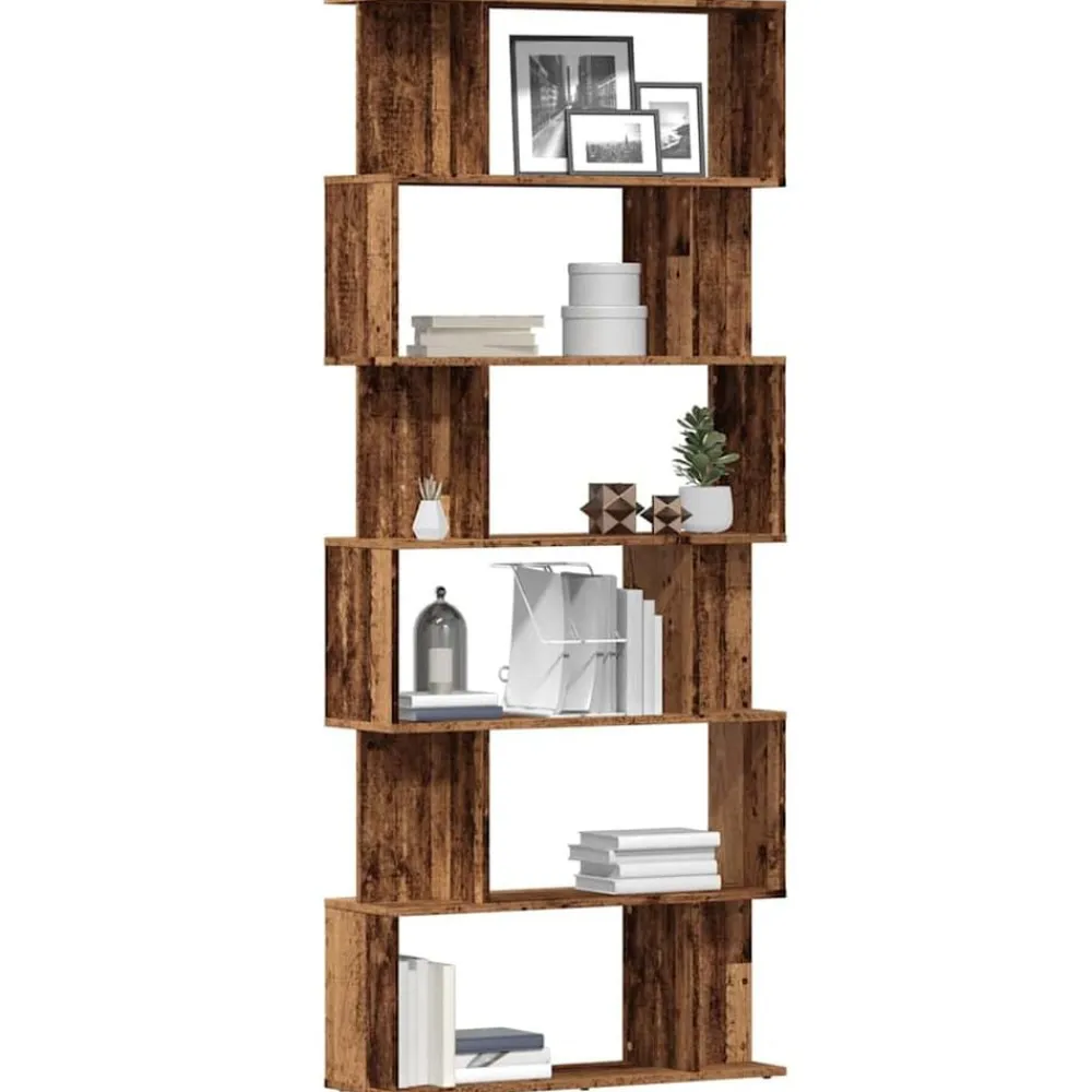 Étagères-vidaXL Bibliothèque 80x24x192 cm bois d'ingénierie Vieux bois
