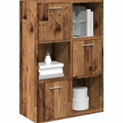 Étagères-vidaXL Bibliothèque 60,5x30x90 cm bois d'ingénierie Vieux bois