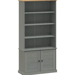 Étagères-vidaXL Bibliothèque VIGO 85x35x170 cm bois massif de pin Gris