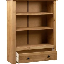 vidaXL Bibliothèque 80x35x110 cm Bois de pin massif Assortiment Panama