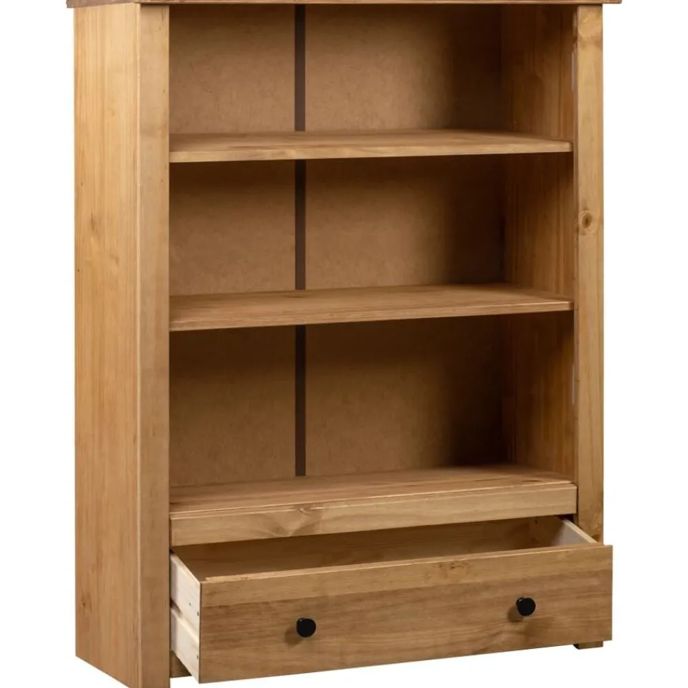 vidaXL Bibliothèque 80x35x110 cm Bois de pin massif Assortiment Panama