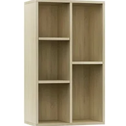 Étagères-vidaXL Bibliothèque/Buffet Chêne sonoma 50x25x80 cm Bois d’ingénierie Ch&ecirc;ne sonoma