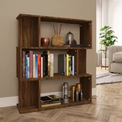vidaXL Bibliothèque/Cloison Chêne marron 80x24x96 cm Bois d'ingénierie