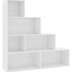 Étagères-vidaXL Bibliothèque/Cloison 155x24x160 cm Bois d'ingénierie Blanc