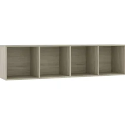 Étagères-vidaXL Bibliothèque/Meuble TV Chêne sonoma 143x30x36 cm Ch&ecirc;ne sonoma