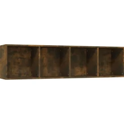 vidaXL Bibliothèque/Meuble TV Chêne fumé 143x30x36cm Bois d'ingénierie