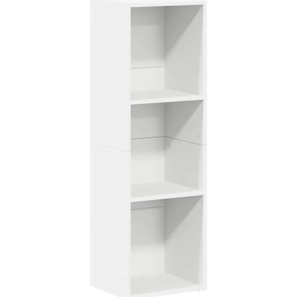 Étagères-vidaXL Bibliothèque/Meuble TV 36x30x114 cm Bois d'ingénierie Blanc