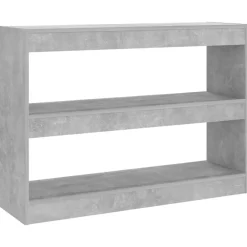Étagères-vidaXL Bibliothèque/Séparateur de pièce 100x30x72 cm Gris béton