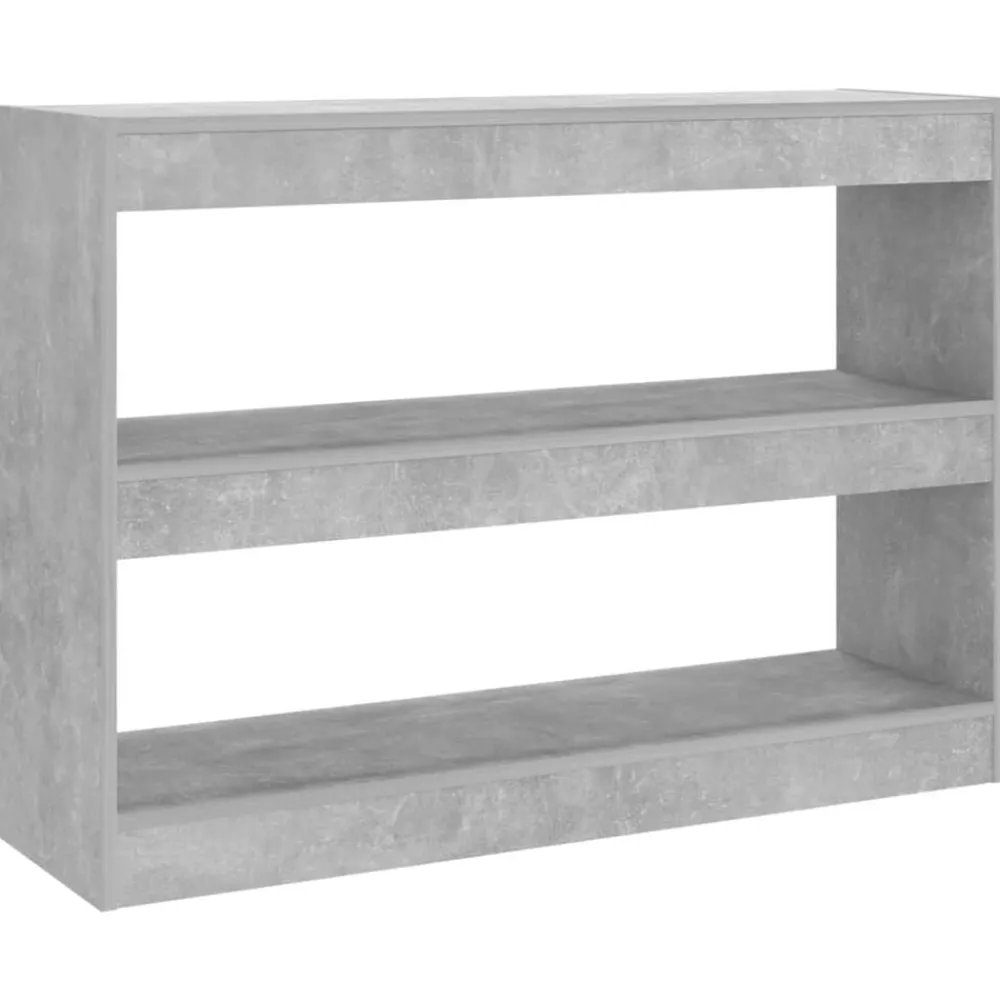 Étagères-vidaXL Bibliothèque/Séparateur de pièce 100x30x72 cm Gris béton