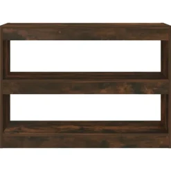 Étagères-vidaXL Bibliothèque/Séparateur de pièce chêne fumé 100x30x72 cm Chêne fumé
