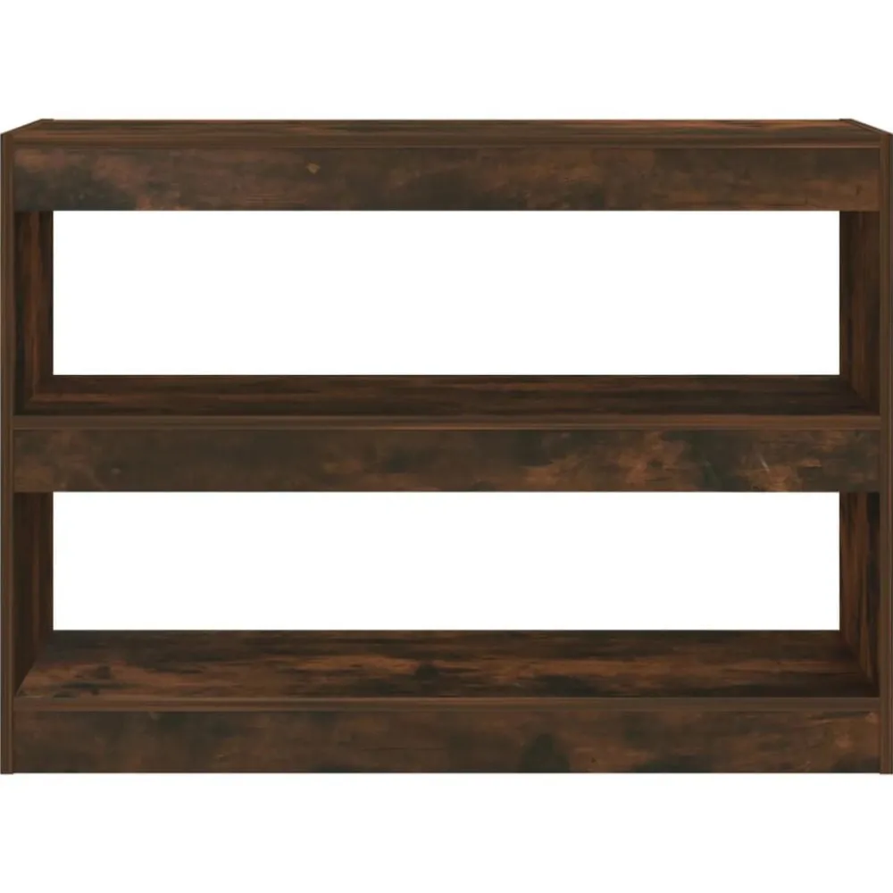 Étagères-vidaXL Bibliothèque/Séparateur de pièce chêne fumé 100x30x72 cm Chêne fumé