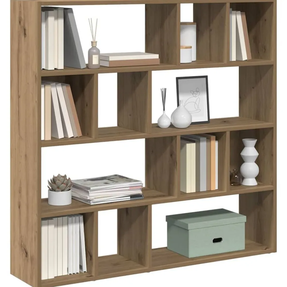 Séparateurs De Pièces-vidaXL Bibliothèque/Séparateur de pièce chêne artisanal 105x24x102 cm chêne artisanal