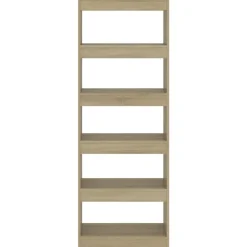 vidaXL Bibliothèque/séparateur de pièce chêne sonoma bois d'ingénierie