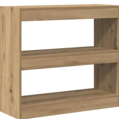 Étagères-vidaXL Bibliothèque/Séparateur de pièce chêne artisanal 80x30x72 cm ch&ecirc;ne artisanal