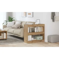 Étagères-vidaXL Bibliothèque/Séparateur de pièce chêne artisanal 80x30x72 cm ch&ecirc;ne artisanal