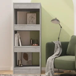 vidaXL Bibliothèque/séparateur de pièce bois d'ingénierie