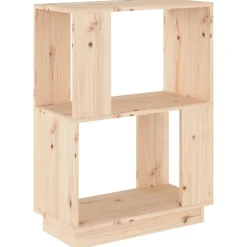 Étagères-vidaXL Bibliothèque/Séparateur de pièce 51x25x70 cm Bois de pin solide Naturel
