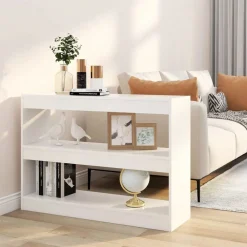 Étagères-vidaXL Bibliothèque/Séparateur de pièce 100x30x72 cm Blanc