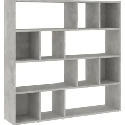 Séparateurs De Pièces-vidaXL Bibliothèque/Séparateur de pièce 105x24x102 cm Gris béton