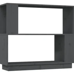 Étagères-vidaXL Bibliothèque/Séparateur de pièce 80x25x70 cm Pin massif Gris
