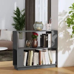 Étagères-vidaXL Bibliothèque/Séparateur de pièce 80x25x70 cm Pin massif Gris