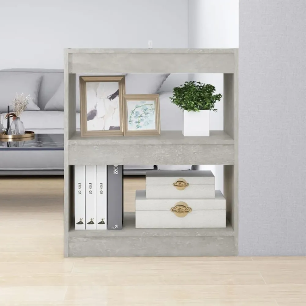 Étagères-vidaXL Bibliothèque/Séparateur de pièce 60x30x72 cm Gris béton