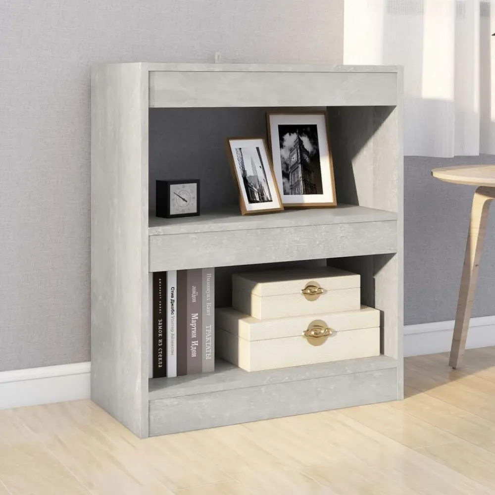Étagères-vidaXL Bibliothèque/Séparateur de pièce 60x30x72 cm Gris béton