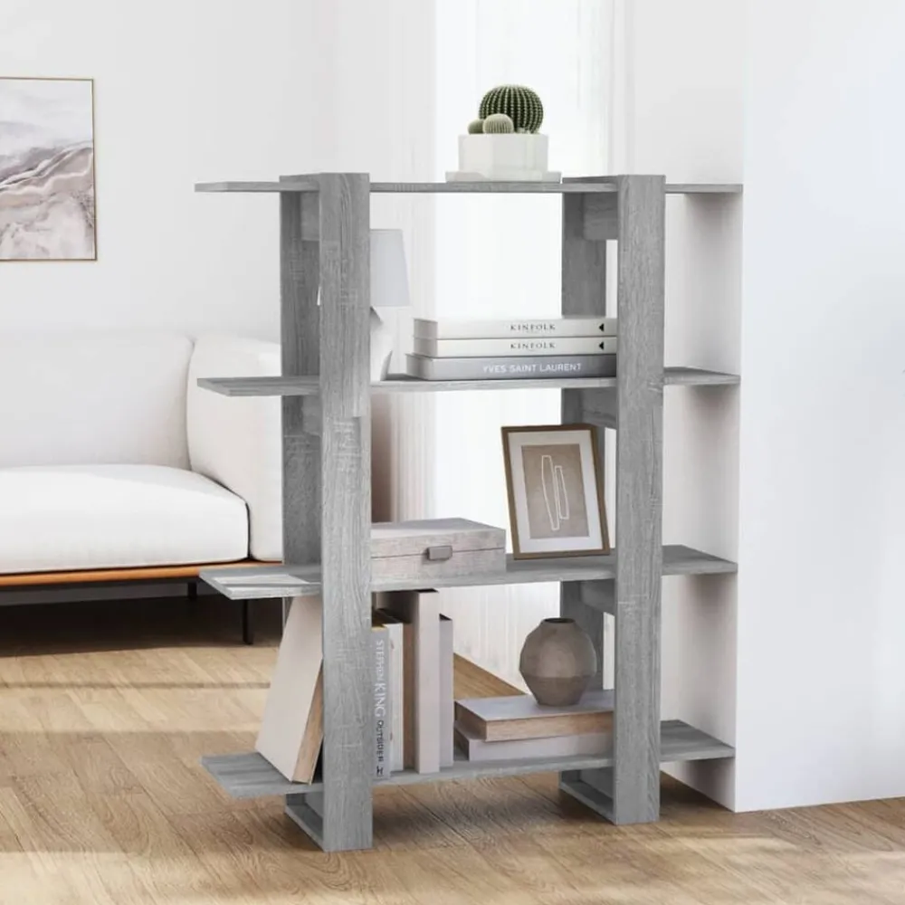 Étagères-vidaXL Bibliothèque/Séparateur de pièce 100x30x123,5 cm Sonoma gris