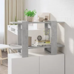 Étagères-vidaXL Bibliothèque/Séparateur de pièce 80x30x51 cm Gris béton