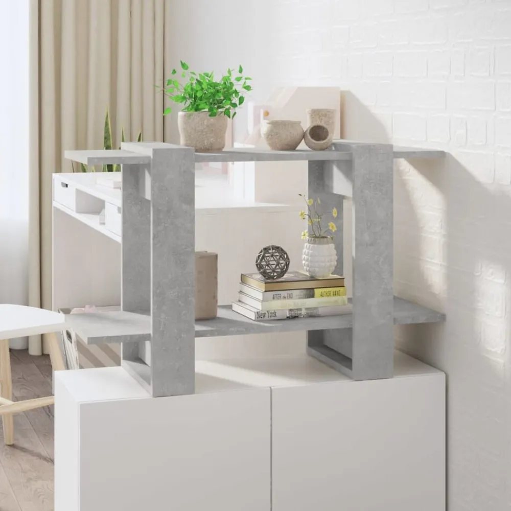 Étagères-vidaXL Bibliothèque/Séparateur de pièce 80x30x51 cm Gris béton