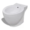 Plomberie-vidaXL Bidet rond Céramique haute qualité Blanc