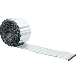 vidaXL Bord de pelouse Argenté 1000 x 15 x 0.03 cm Acier Galvanisé