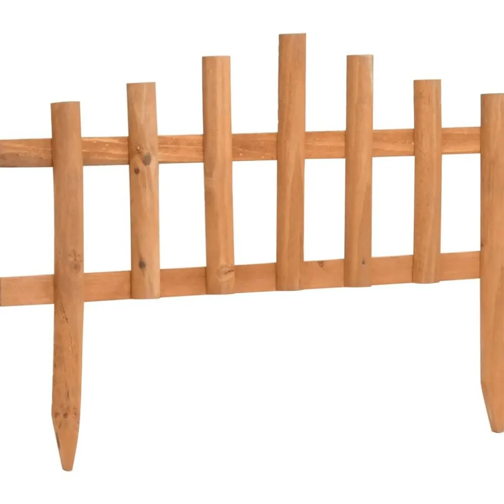 vidaXL Bordure de jardin 10 pcs Bois de sapin 4,4 m