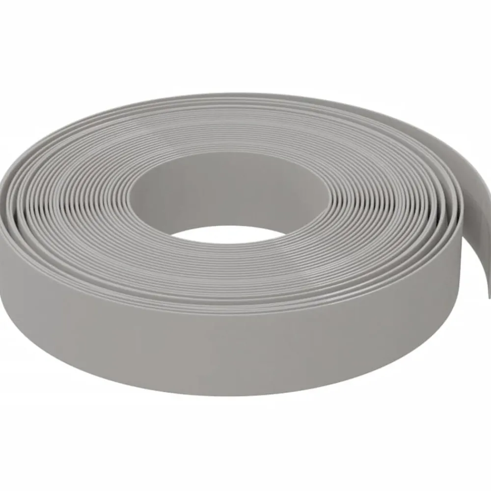 Clôtures & Barrières-vidaXL Bordure de jardin 10 m 10 cm polyéthylène Gris
