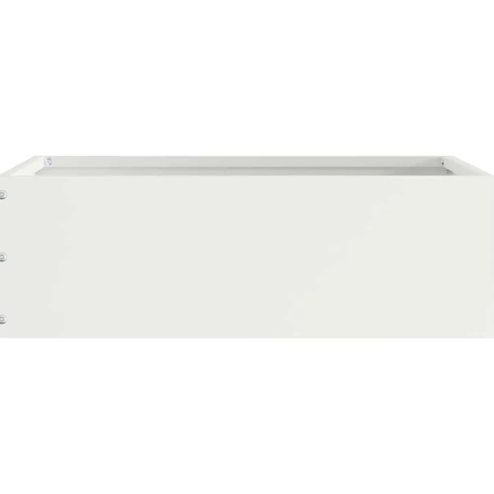 Clôtures & Barrières-vidaXL Bordure de Pelouse 40 x 40 x 13 cm Acier Blanc